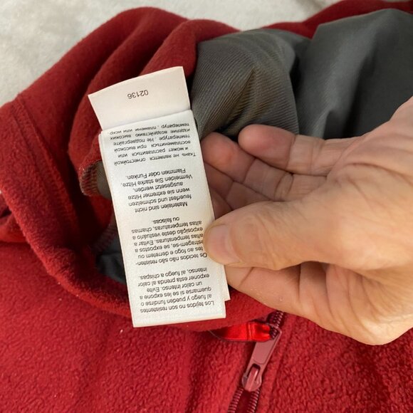 Columbia Women's Vest Small with Pockets Red Fleece Zip-Up - Picture 11 of 13